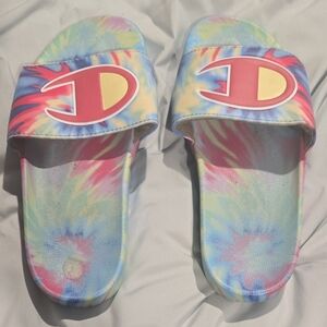 Champion Colorful Tie-Dye Slide Sandals